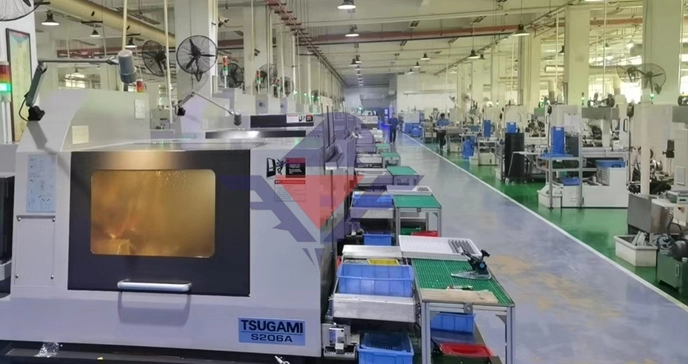 スイス式自動旋盤加工工場
