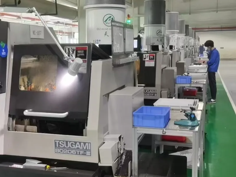 当社の大量CNC加工生産能力