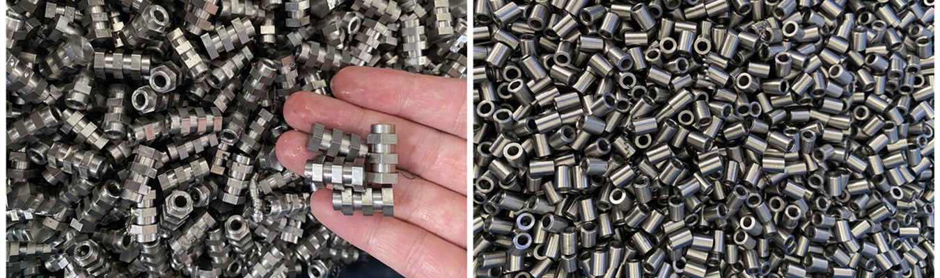 High-volume screw machine auto parts 量産ねじ切り加工自動車部品:マルチスピンドル自動旋盤で生産される、ファスナー、ブッシング、バルブボディを含む精密旋削部品