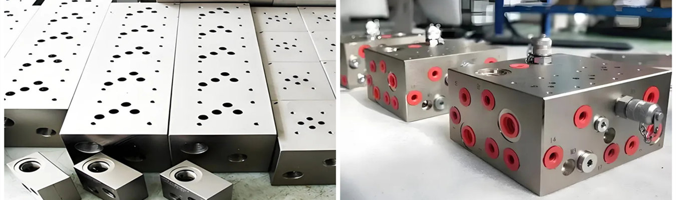CNC Machined Manifold Blocks 油圧・空気圧システム向け高精度CNC加工マニホールドブロック