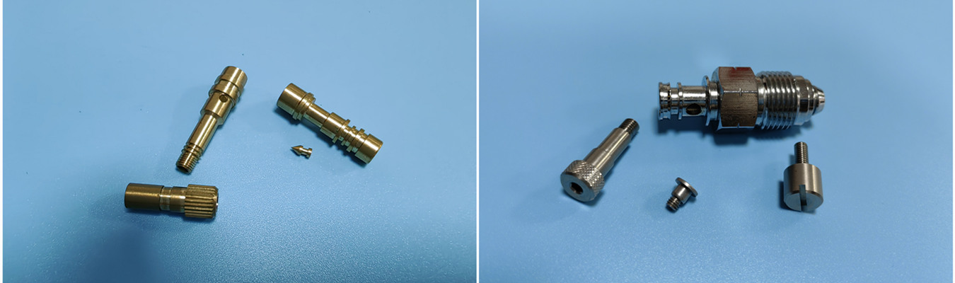 真鍮コネクタピン – 精密CNC加工された電気コネクタ部品 CNCスイス式旋盤加工で製造された、電気コネクタおよび電子機器相互接続用途向け真鍮コネクタピン